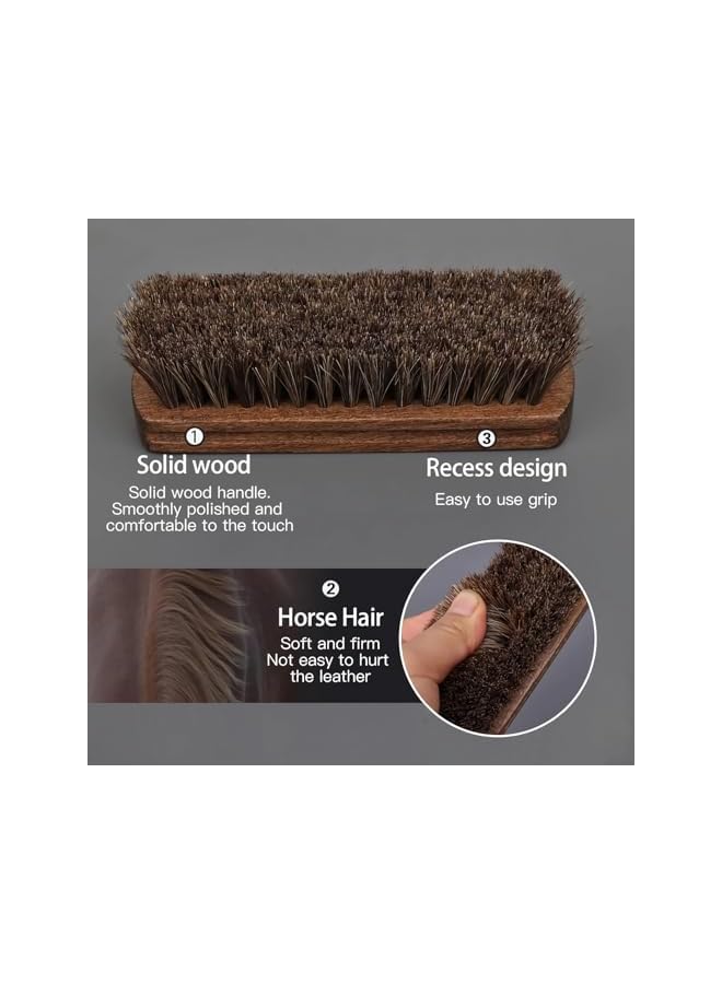 promass Professional Shoe Shine Brush Kit – 3PCS Suede Brushes for Polishing Crepe Suede, Leather, Nubuck, and Canvas Shoes – Wooden Handle Cleaner for Shoes, Bags, and Accessories - Image 4