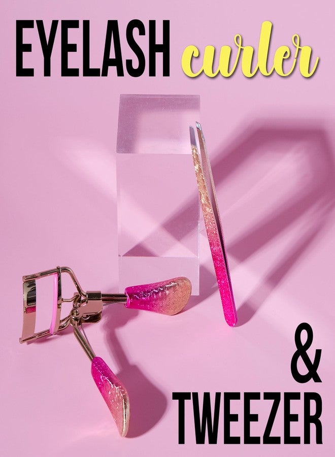 FOREVER 21 مجموعة مكبس الرموش والملاقط - مجموعة 2 قطعة مع مكبس رموش دقيق وملاقط رموش لشرائط الرموش | مجموعة أدوات تطبيق الرموش الصناعية - Image 2