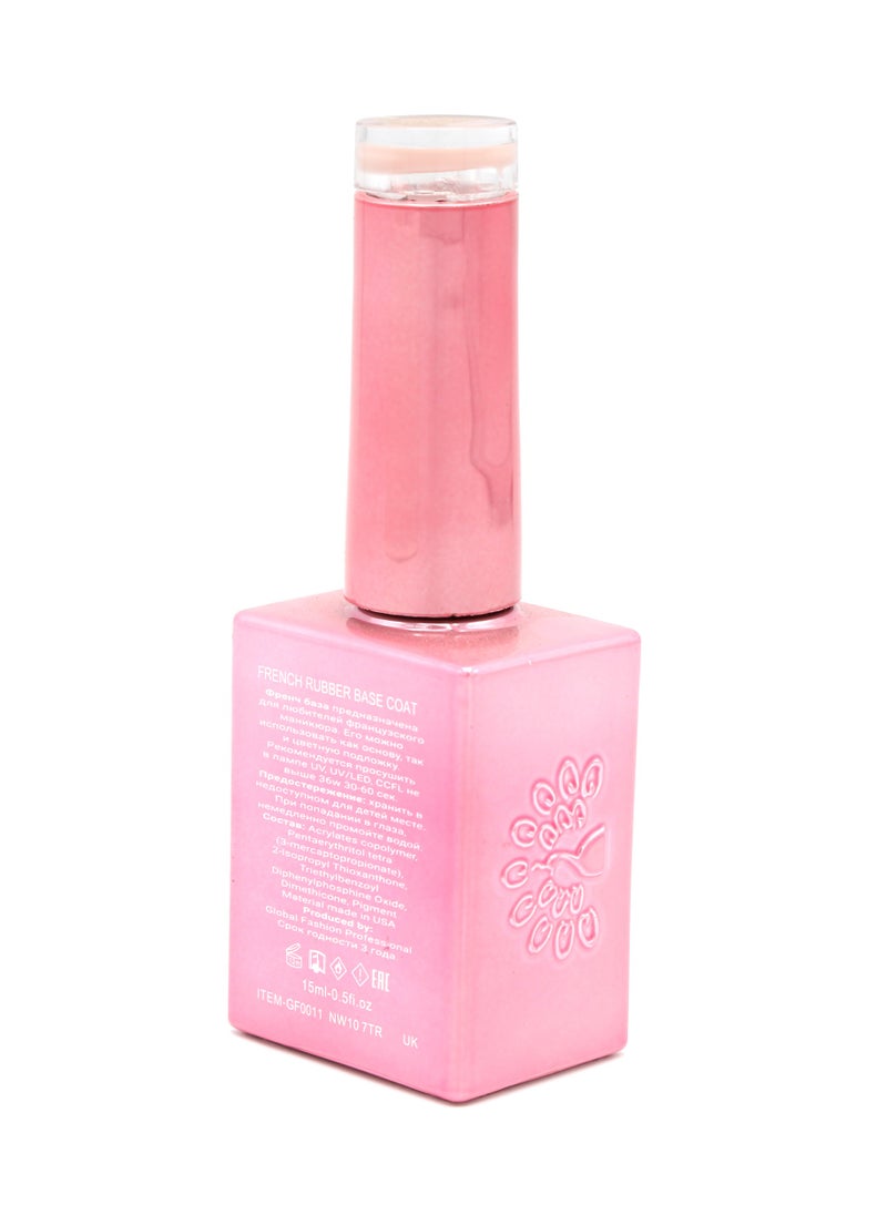 GLOBAL FASHION Global Fashion French Rubber Base Coat 15ml: Long-Lasting, Durable, & Chip-Resistant Gel Nail Polish Base Coat for Manicure and Pedicure | (01)  - Image 4