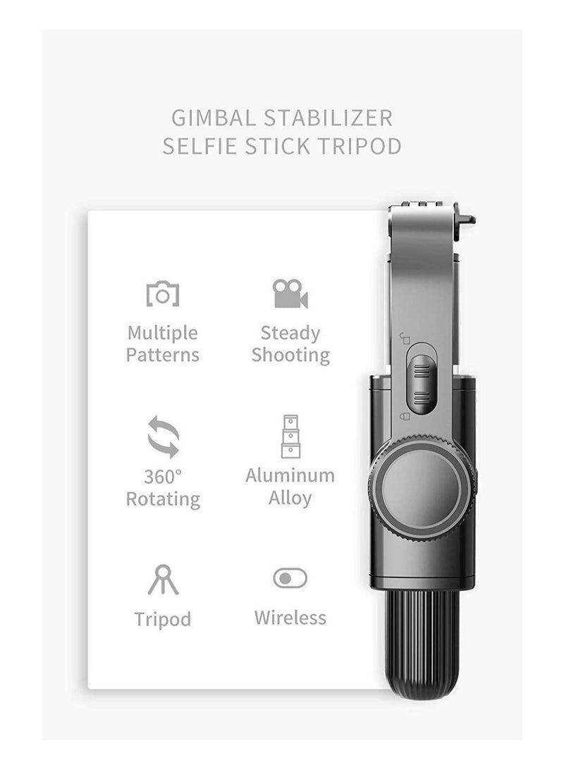 Gimbal Stabilizer for Smartphone L08 Handheld Gimbal with 360°Auto Balance Remote Wireless Bluetooth Selfie Stick Pan-tilt Tripod with Built-in Bluetooth Remote - Image 2