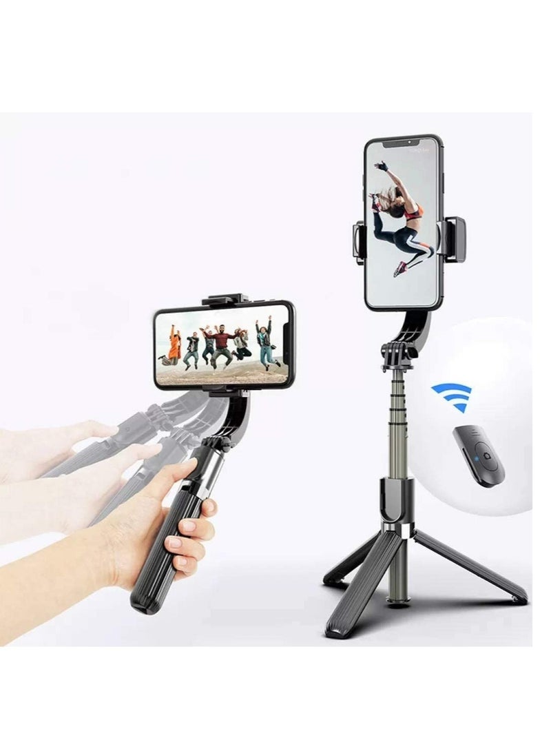 Gimbal Stabilizer for Smartphone L08 Handheld Gimbal with 360°Auto Balance Remote Wireless Bluetooth Selfie Stick Pan-tilt Tripod with Built-in Bluetooth Remote - Image 1