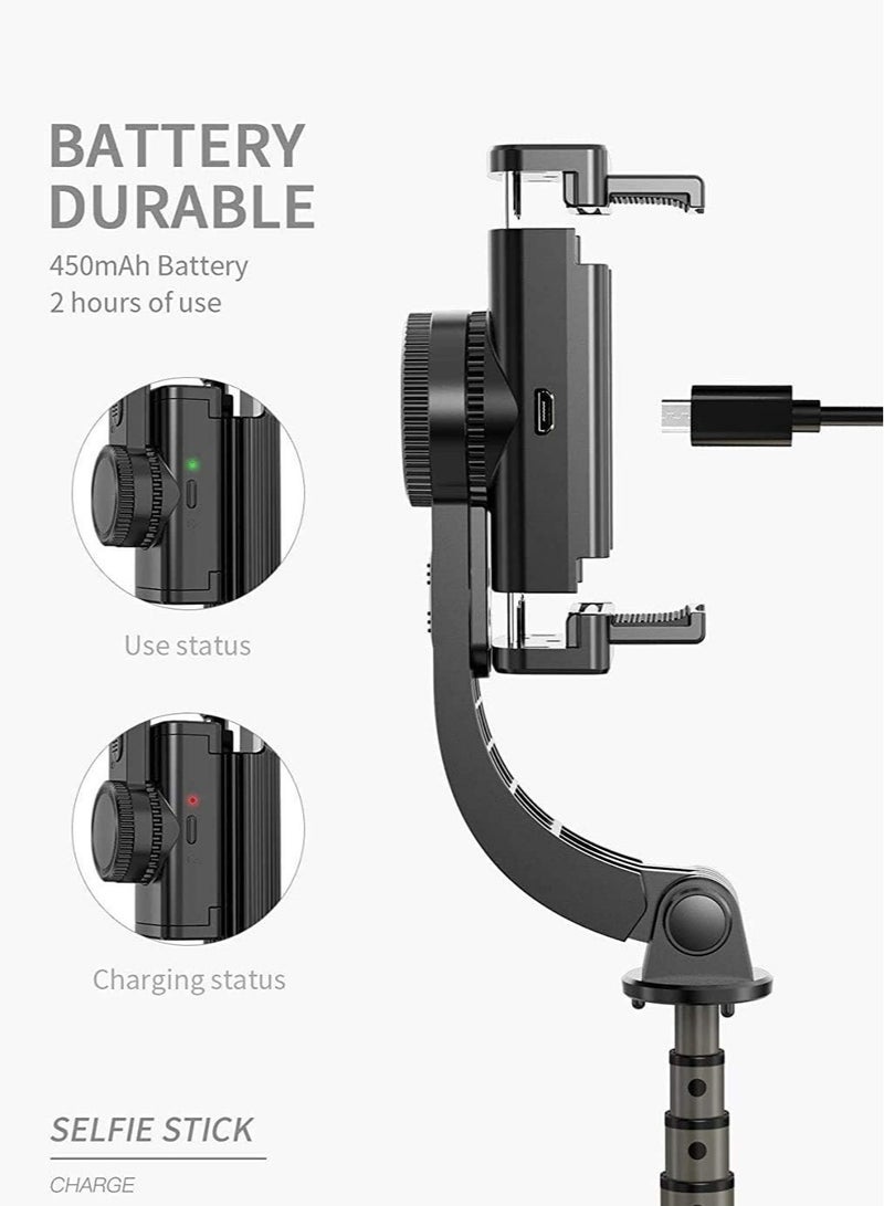Gimbal Stabilizer for Smartphone L08 Handheld Gimbal with 360°Auto Balance Remote Wireless Bluetooth Selfie Stick Pan-tilt Tripod with Built-in Bluetooth Remote - Image 4