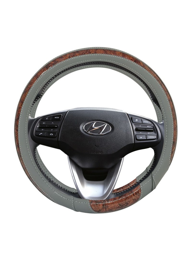 3XR Car Steering Cover Good Grip Dual Tone Steering Wheel Cover Decoration For Universal Cars 3XR-H3144 - Image 3