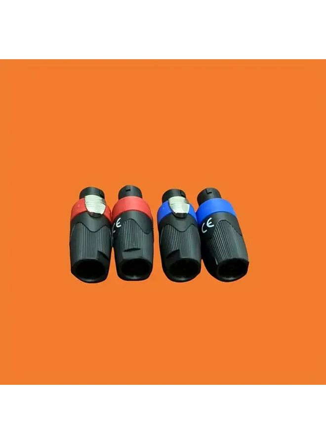 8 Pcs Speakon Connectors 4 Blue 4 Red For Professional Audio Speaker Wiring - Image 5