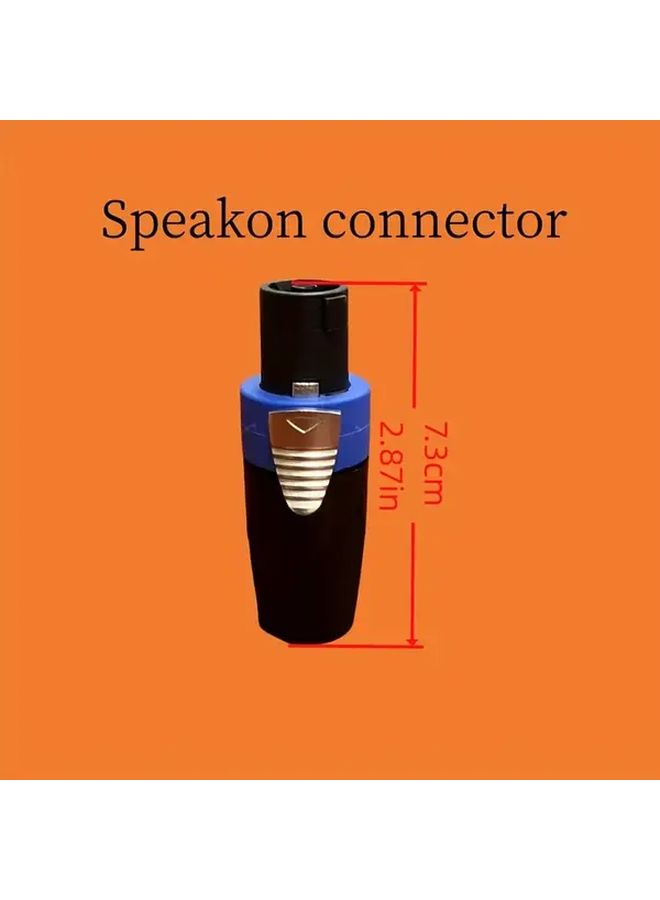 8 Pcs Speakon Connectors 4 Blue 4 Red For Professional Audio Speaker Wiring - Image 2