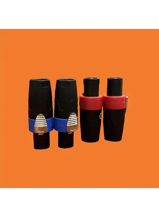 8 Pcs Speakon Connectors 4 Blue 4 Red For Professional Audio Speaker Wiring - Image 4