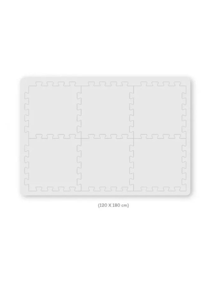 Bumble & Bird BabySafe Interlocking Foam Play Mat Tiles - Marble 6-Piece - Image 3