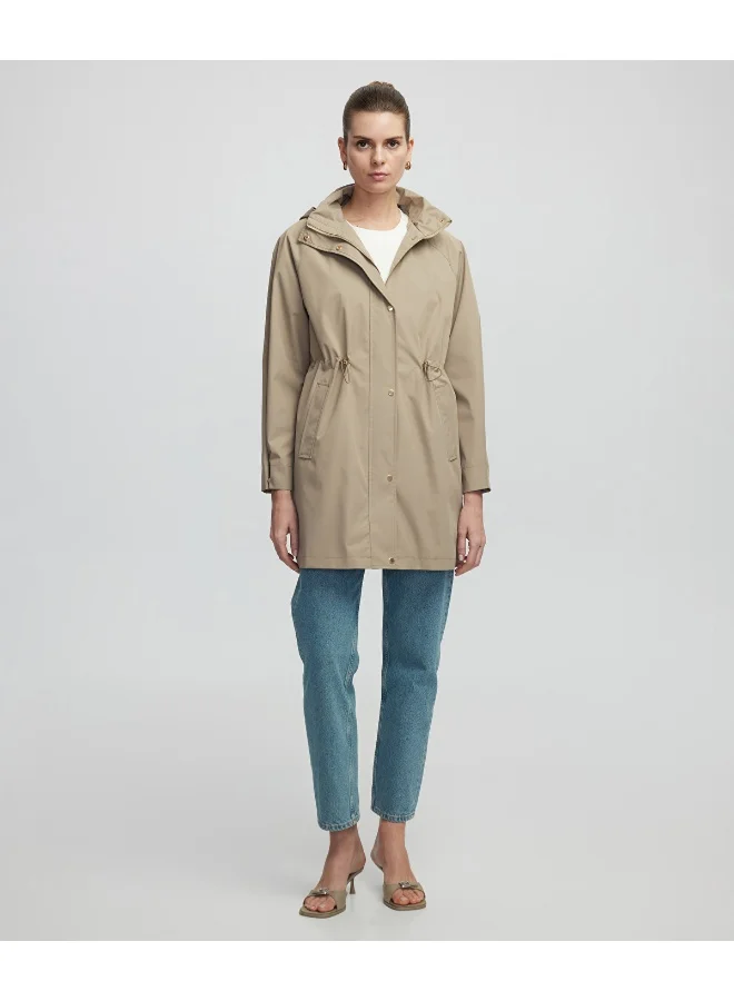 Ipekyol Regular Fit Concealed Hood Coat