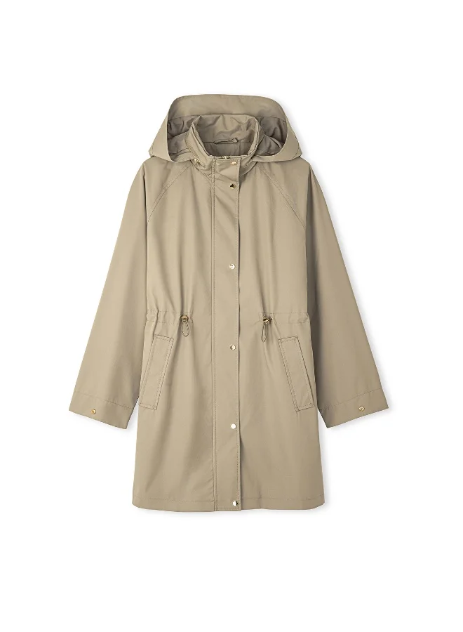 Ipekyol  Regular Fit Concealed Hood Coat for Women | Best Price UAE