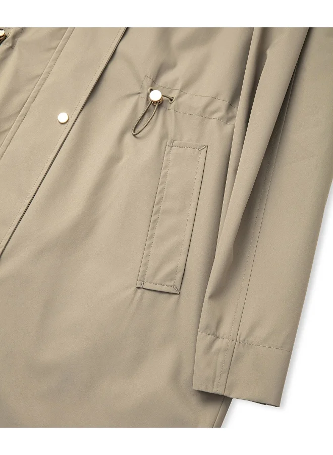 Ipekyol  Regular Fit Concealed Hood Coat for Women | Best Price UAE