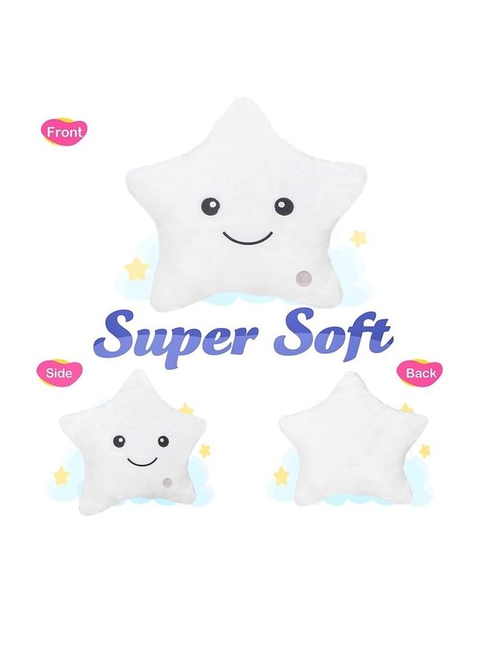 White LED Star Pillow Bring a Unique Glow to Your Space with its Distinctive Cushion Design