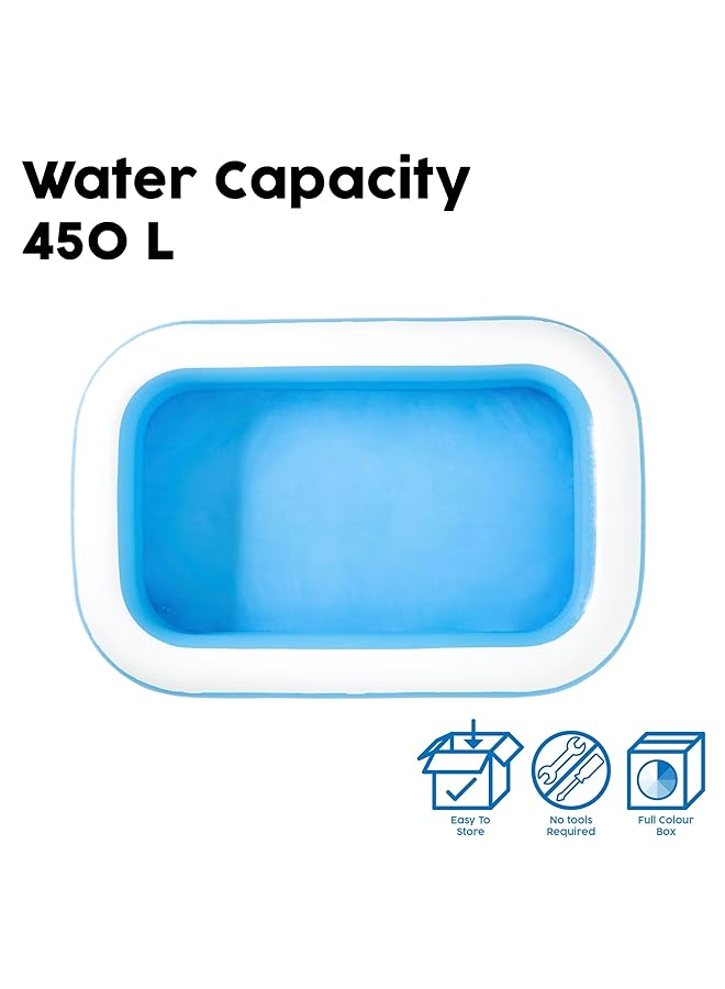 Bestway Rectangular Family Pool Blue 262 X 175 X 51 Cm 54006 - Image 5