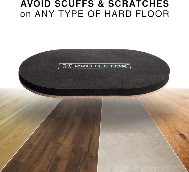 X-Protector Felt Furniture Sliders Hardwood Floors - 4 PCS 6" x 3 1/2" Furniture Sliders - Heavy Duty Felt Sliders Hard Surfaces – Move Your Furniture Easily & Safely! - Image 3
