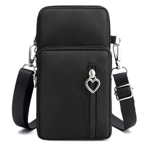 JANKS Small Crossbody Bags for Women Mini Cell Phone Purses with Crossbody Strap Phone Wallet Purses Shoulder Bag Nylon Arm Bag - Image 1