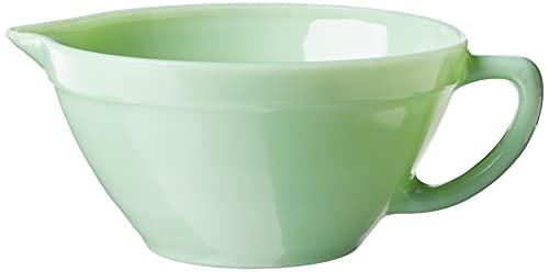 Tablecraft Jadeite Glass Collection™ 1.25 Quart Mixing Bowl w/ Handle - Image 2