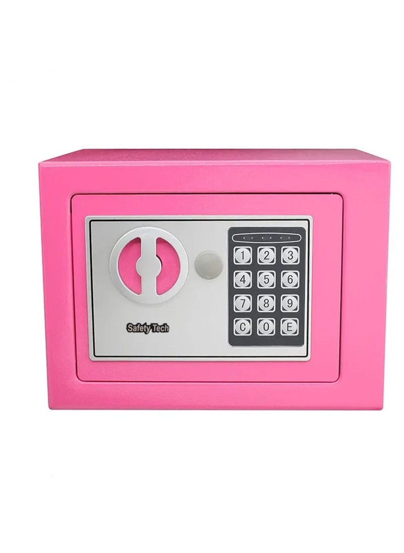 Safety Tech Electronic safe, size 17*23*17 cm Pink - from Safety Tech  - Image 1
