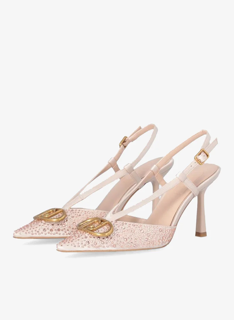 Liu Jo Full rhinestone slingbacks