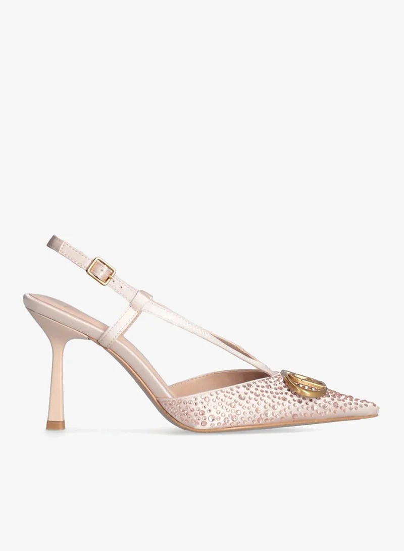 Liu Jo Full rhinestone slingbacks