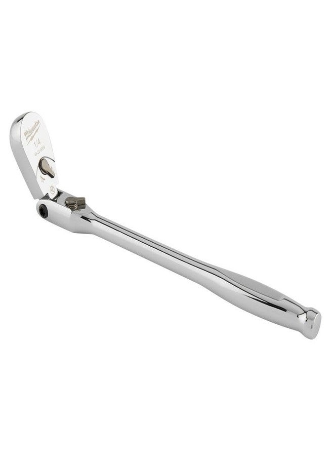 Milwaukee 1/4-Inch Flex Head Extended Ratchet, 9 Inch