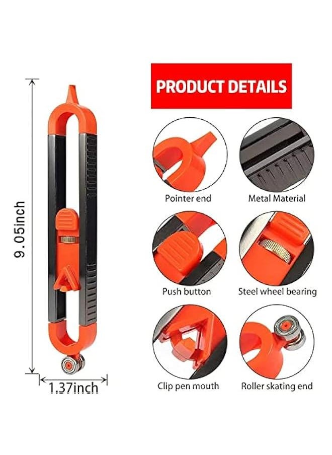 Generic High Precision Woodworking Contour Scribing Tool with Pencil Lock - Upgraded Measuring Device for Professional Finish Carpenters and Joiners  - Image 4