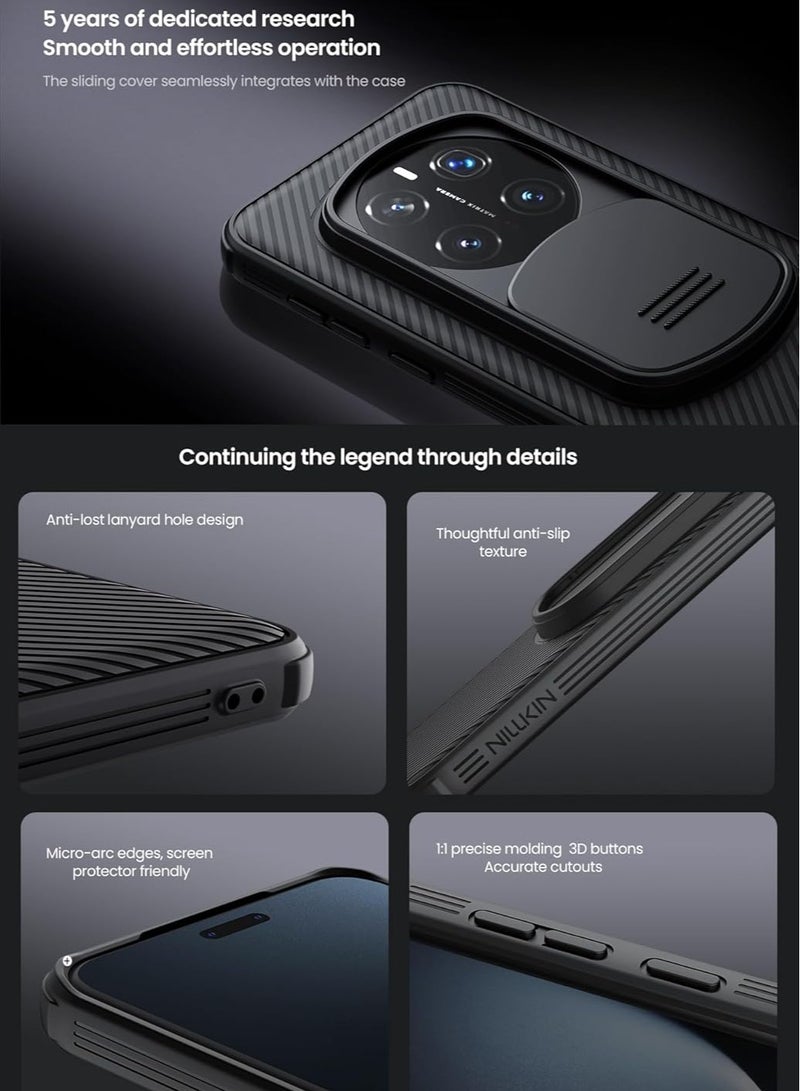 Nillkin For Honor Magic 7 Pro Case, Camera Lens Protection Slide Cover, TPU+PC Shockproof Bumper Back Cover, Anti-Fingerprint Mobile Phone Case, Slim Fit Protective Casing - Image 3