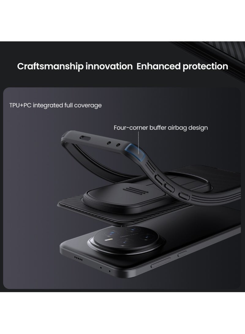 Nillkin For Honor Magic 7 Pro Case, Camera Lens Protection Slide Cover, TPU+PC Shockproof Bumper Back Cover, Anti-Fingerprint Mobile Phone Case, Slim Fit Protective Casing - Image 5