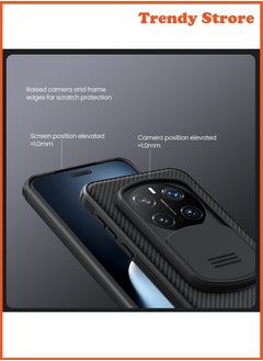 Nillkin For Honor Magic 7 Pro Case, Camera Lens Protection Slide Cover, TPU+PC Shockproof Bumper Back Cover, Anti-Fingerprint Mobile Phone Case, Slim Fit Protective Casing  - Image 4