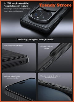 Nillkin For Honor Magic 7 Pro Case, Camera Lens Protection Slide Cover, TPU+PC Shockproof Bumper Back Cover, Anti-Fingerprint Mobile Phone Case, Slim Fit Protective Casing  - Image 3