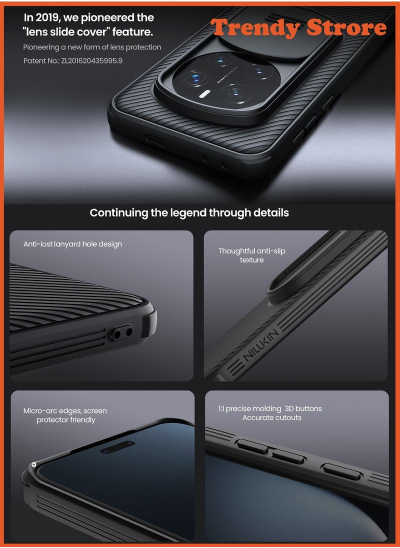 Nillkin For Honor Magic 7 Pro Case, Camera Lens Protection Slide Cover, TPU+PC Shockproof Bumper Back Cover, Anti-Fingerprint Mobile Phone Case, Slim Fit Protective Casing  - Image 3