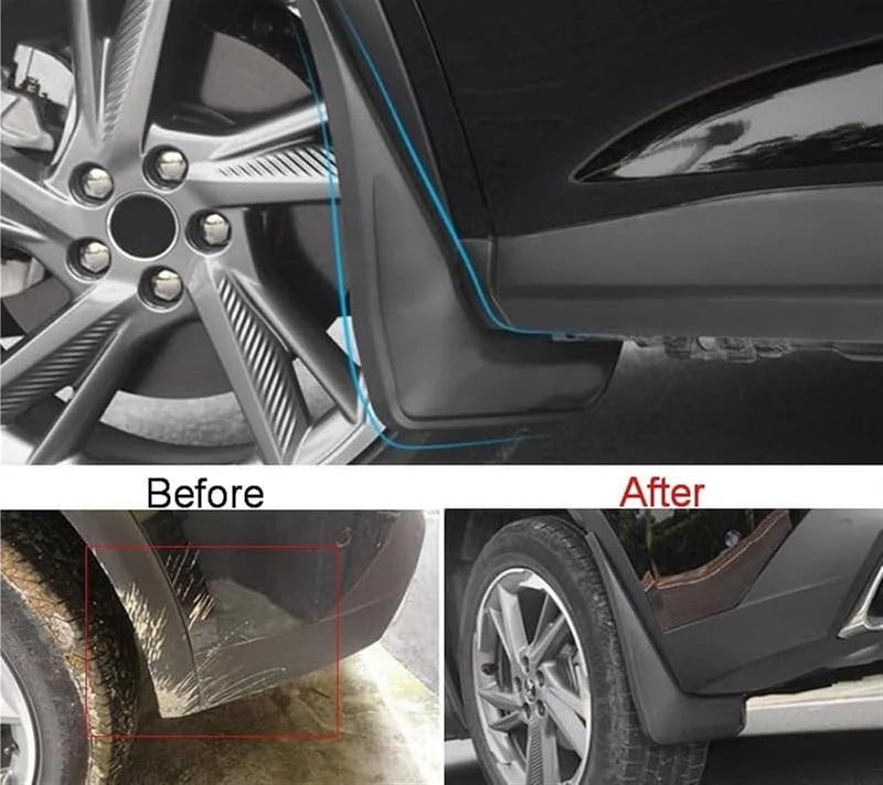 DEMULAX Car Wheel Mudguards for Citroen DEESSE DS7 - Image 4