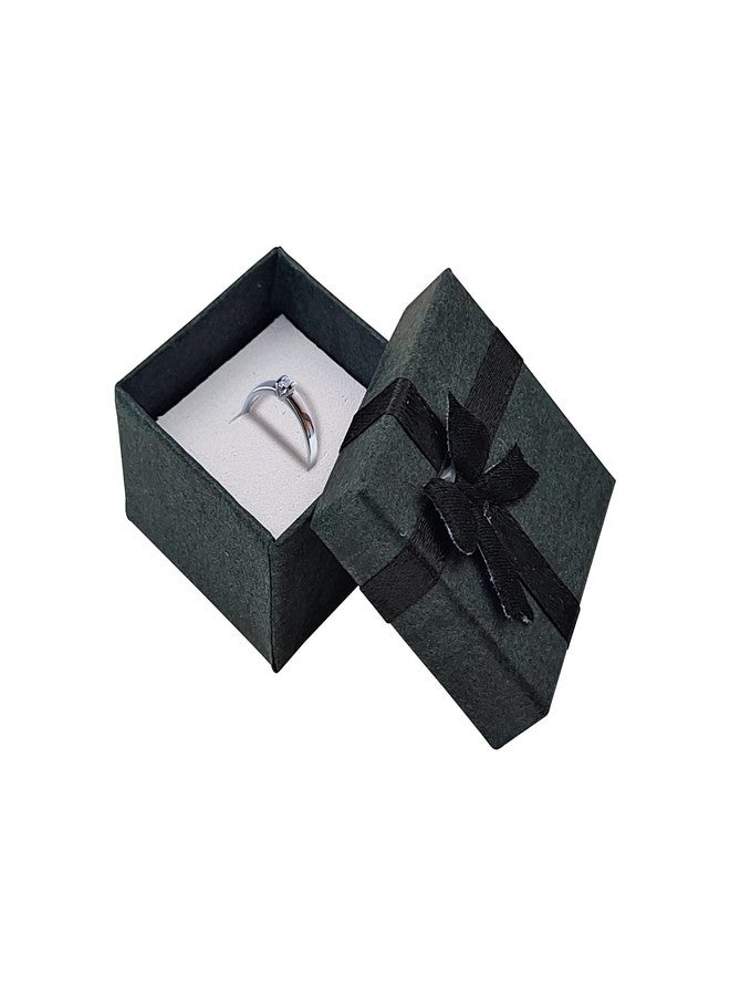JYNHOOR 24PCS Ring Box for Wedding Ceremony - jewelry gift boxes Ring earrings pendant box Engagement ring box (black) - Image 3