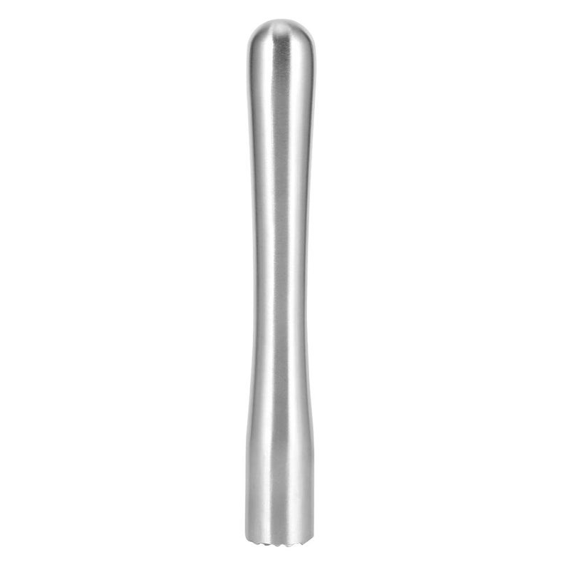 Stainless Steel Ice Crusher Muddler Bar Tool With Diamond Head Thick Waist 22 5cm All Steel - Image 2