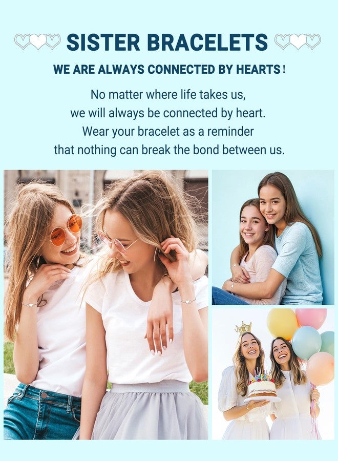 أنجينت ذيم هدايا رائعة للأخت، أفكار لهدايا عيد ميلاد وكريسماس للأخت، هدايا للأختين من أساور نسائية - Image 5