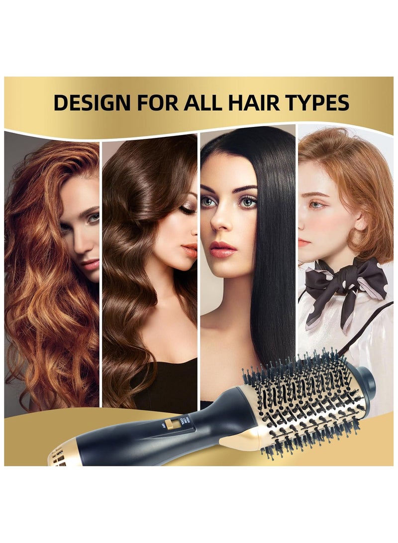 PANDA JOJO Hair Dryer Brush, 4 in 1 Blow Dryer Brush and Volumizer for Drying, Straightening, Curling, Volumizing Hair, Hair Dryer, Hot Air Styler Brush and Straightener Brush for All Hair Types 1000W - Image 5