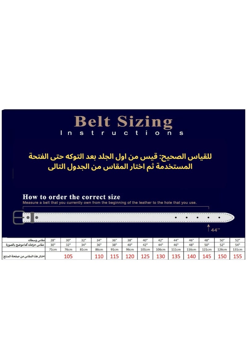 ريد فوكس حزام جلد طبيعى 100%  - Image 3