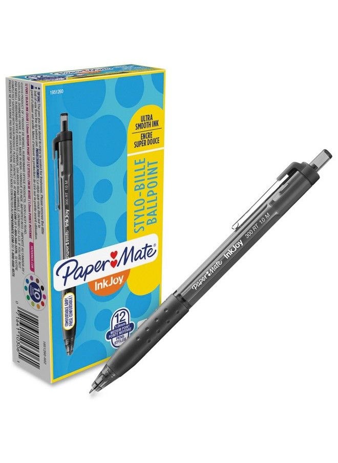 Paper Mate 1951260 Inkjoy 300 Rt Retractable Ballpoint Pen 1Mm Black Dozen  - Image 1