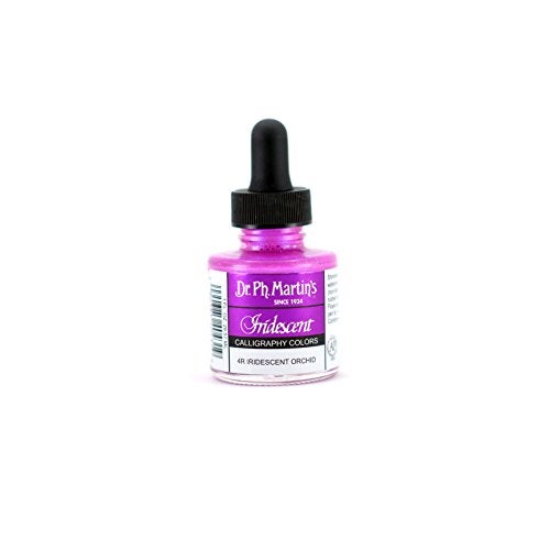 Dr. Ph. Martin's 400070-4R Iridescent Calligraphy Color, 1.0 oz, Iridescent Orchid - Image 1
