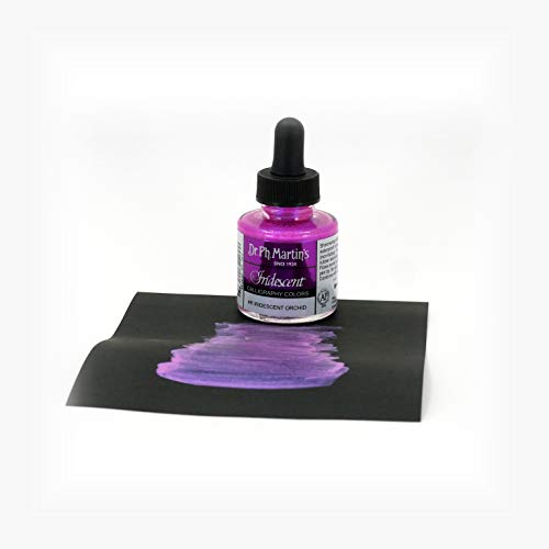 Dr. Ph. Martin's 400070-4R Iridescent Calligraphy Color, 1.0 oz, Iridescent Orchid - Image 2