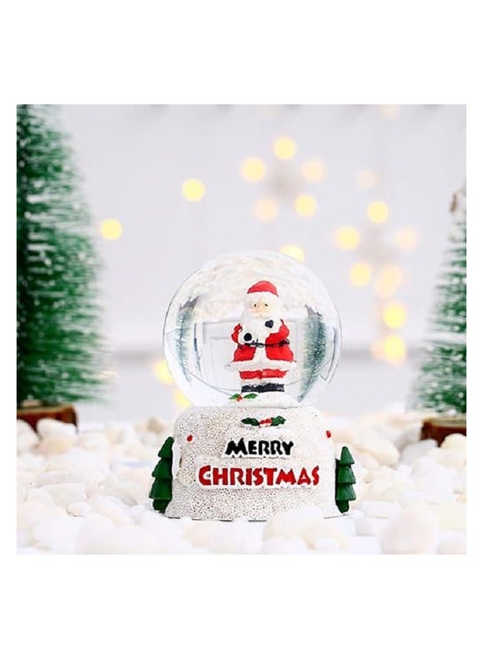 كرة ثلج سانتا كلوز بألوان عشوائية ، كرات ماء، كرات ثلج عيد الميلاد للأطفال، هدايا عيد الميلاد، ديكور سطح المكتب 6 ارتفاع و 5 عرض - Image 1