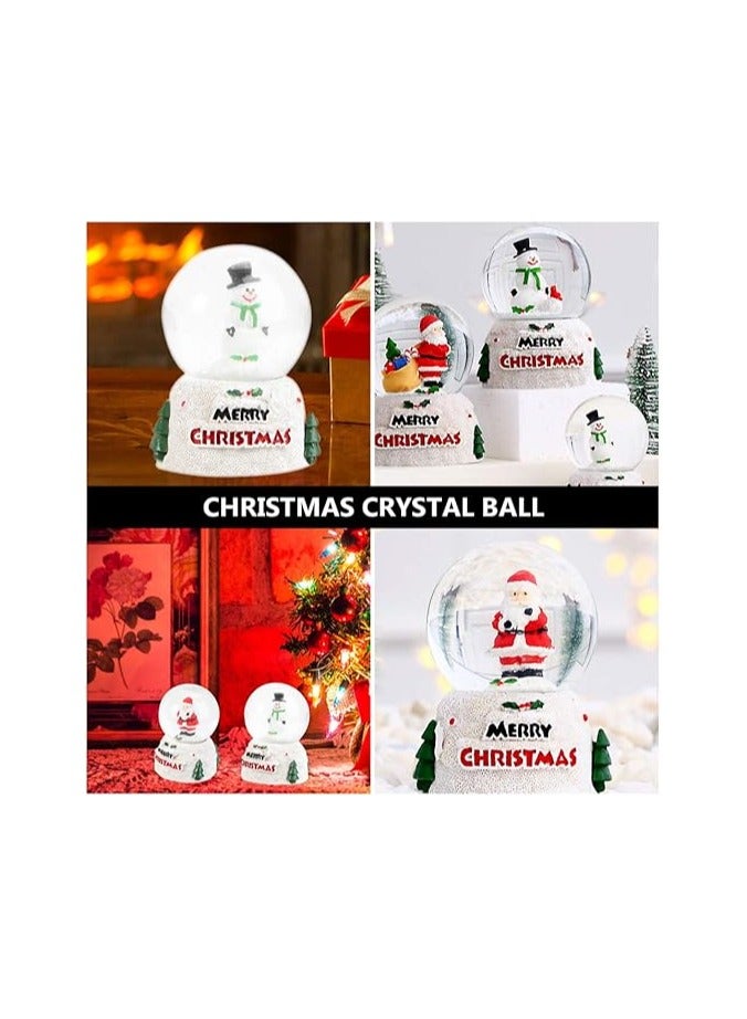 كرة ثلج سانتا كلوز بألوان عشوائية ، كرات ماء، كرات ثلج عيد الميلاد للأطفال، هدايا عيد الميلاد، ديكور سطح المكتب 6 ارتفاع و 5 عرض - Image 3