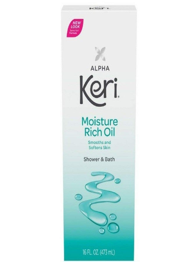 Keri Alpha Keri Shower & Bath Moisture Rich Oil 16 oz - Image 1