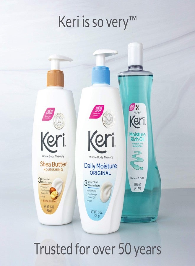 Keri Alpha Keri Shower & Bath Moisture Rich Oil 16 oz - Image 5
