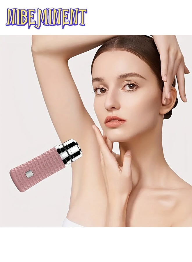 NIBEMINENT Women's Electric Epilator & Mini Epilator - USB-Powered Full-Body Hair Removal Device with Ergonomic Handle, Interchangeable Heads for Face, Underarms, Legs, Bikini Line, Sensitive Light Beige Mode, USB Charging Cable Included, Multi-Purpose Hair Removal System for Home & Travel Use, Compact & Portable Design for Underarms, Legs, Bikini Line & Private Areas, USB Rechargeable & Easy to Use - Image 3