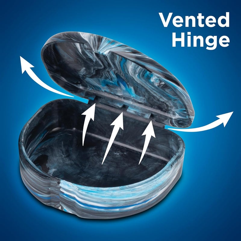 Practicon Glacier Marble Retainer Cases, Clear Aligner Case, Dental Orthodontic Retainer Boxes, Mouth Guard Holder, 6 Pack - Image 4