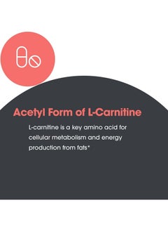 Allergy Research Group Acetyl-L-Carnitine 500mg Supplement - Metabolism and Energy Support, ALC, Free Form Amino Acid, Vegetarian Capsules - 100 Count - pzsku/Z6C3A5B8FAA77FDBD9594Z/45/_/1739881993/18f9b05a-8779-41a6-96e6-10ae547b6cbf