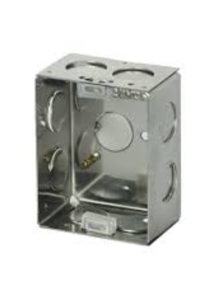 KNP KNP Electrical Metal Back Box (200x200x75 mm), available in a pack of 5, is a robust and essential component for electrical installations in residential, commercial, and industrial settings.  - Image 1