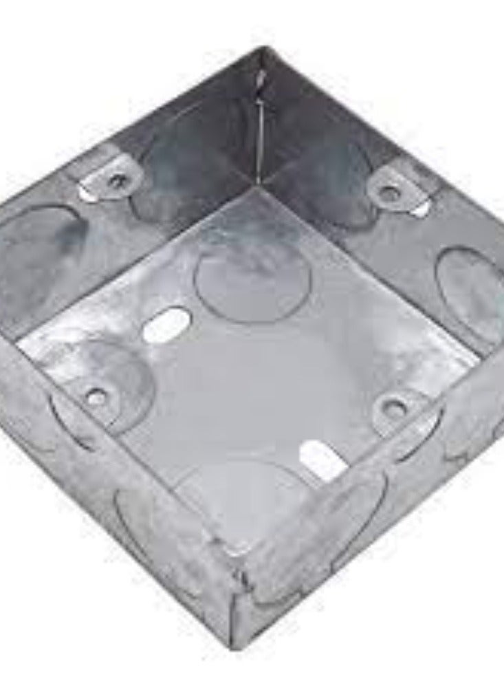 KNP KNP Electrical Metal Back Box (200x200x75 mm), available in a pack of 5, is a robust and essential component for electrical installations in residential, commercial, and industrial settings.  - Image 2