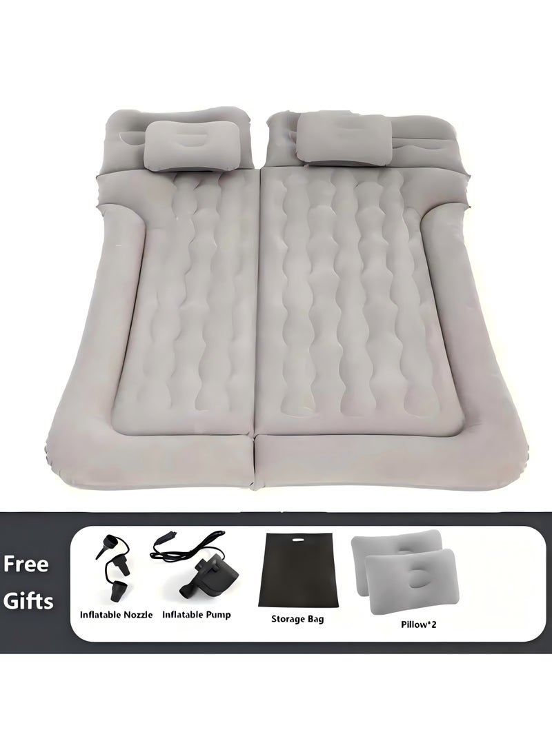 Portable Inflatable Car Bed with Electric Pump & Pillows,Comfortable PVC RV Mattress, Foldable and Thickened for SUV, Camping, Travel - Image 1