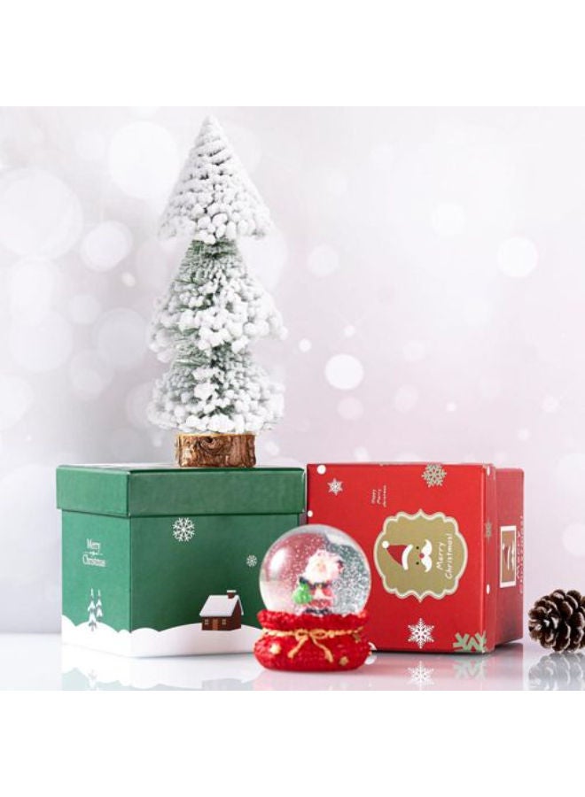 شجرة ثلجية مصقولة اصطناعية مصغرة - Image 4