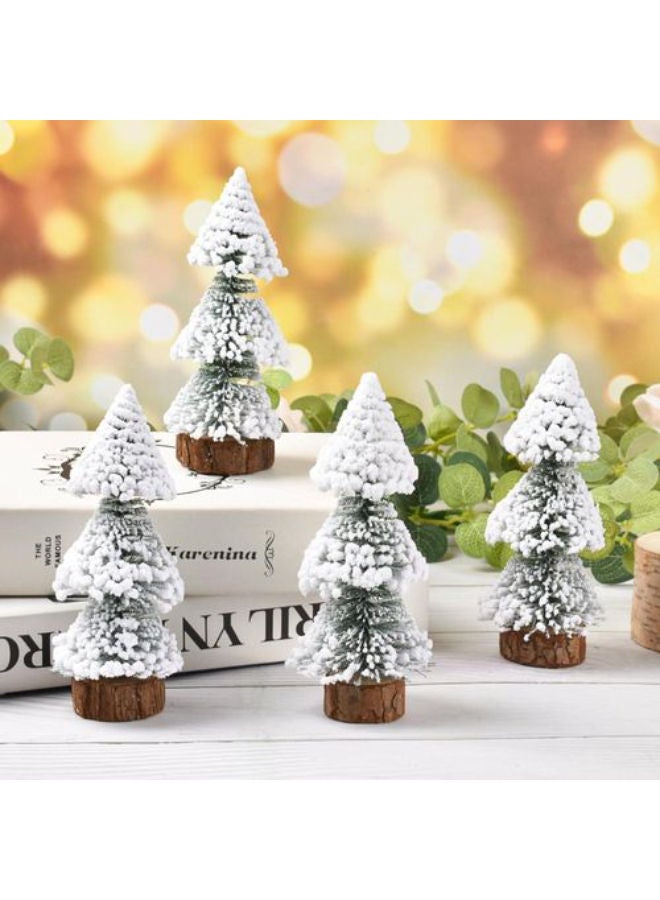 شجرة ثلجية مصقولة اصطناعية مصغرة - Image 2